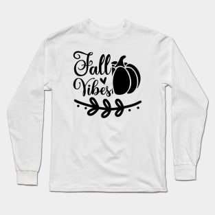 Fall Vibes Simple Lettering Long Sleeve T-Shirt